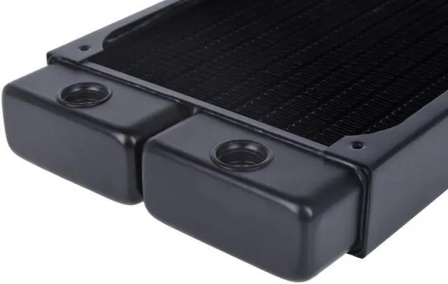 Alt view image 3 of 12 - Alphacool NexXxos ST30 Full Copper Radiator V.2, 480, 120mm x 4, Quad Fan