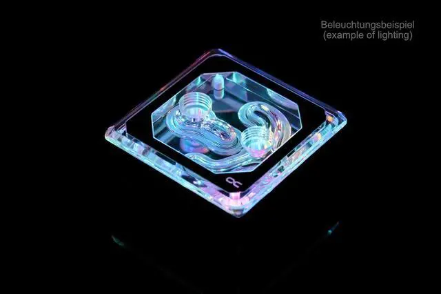 Alt view image 6 of 14 - Alphacool Eisblock XPX Aurora Edge - Plexi Black Digital RGB (12948)