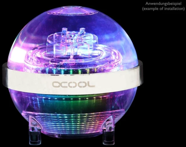 Alt view image 2 of 7 - Alphacool Eisball Digital RGB - Plexi (Incl. Eispumpe VPP755 V.3) (13324)