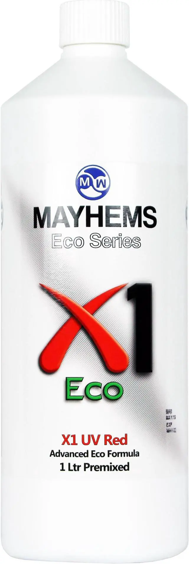 Main image of Mayhems X1 V2 Pre-Mixed Coolant - UV Red | 1000ml (MX1UVR1LTR)