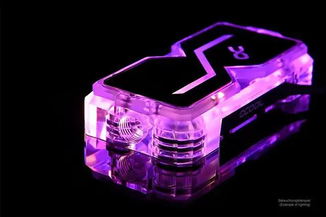 Alt view image 2 of 7 - Alphacool GPX SLI Connector Dual - Plexi - Addressable RGB - 3 PCI-E Space (12940)