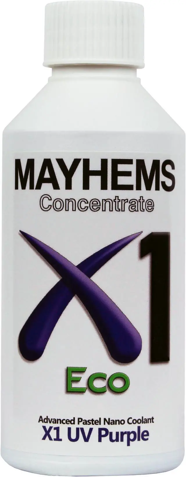 Alt view image 3 of 3 - Mayhems X1 Eco PC Coolant Concentrate, 250mL, UV Purple
