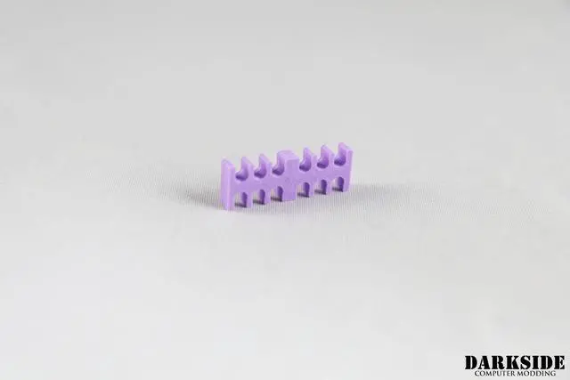 Alt view image 2 of 2 - Darkside 12-Pin Cable Management Holder - Purple (3DS-0077)