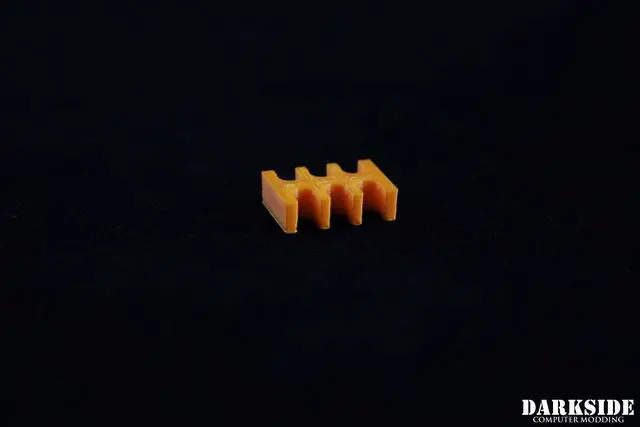 Alt view image 3 of 3 - Darkside 6-Pin Cable Management Holder - Orange (3DS-0072)