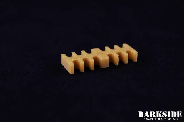 Alt view image 5 of 5 - Darkside 12-Pin Cable Management Holder - Gold (3DS-0017)