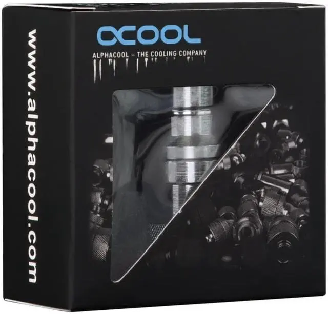 Alt view image 3 of 3 - Alphacool Eiszapfen Quick Release Male G1/4 Inner Thread - Chrome (17460)
