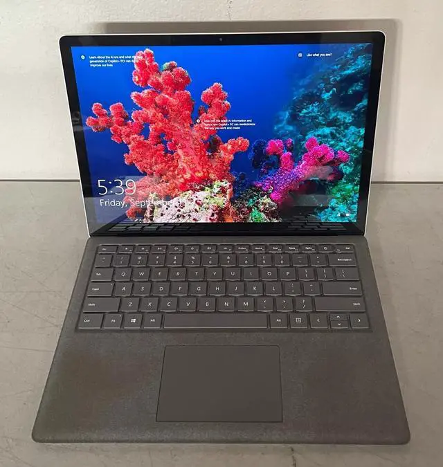 Alt view image 3 of 3 - SURFACE Laptop 2 Windows 11 Pro Microsoft Surface  Intel Core i5 8350U 1.70Gz 8GB RAM 256GB SSD WIFI Webcam Bluetooth Biometric Device Intel Graphics 620 TPM 2.0, Silver