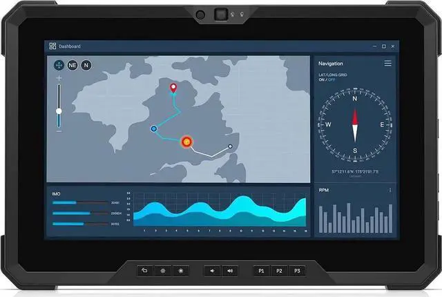 Main image of DELL Latitude 7220 Rugged Extreme Tablet Intel i5 8365U 1.60Gz 8GB RAM 128GB SSD WIFI Webcam Bluetooth Biometric TPM 2.0 11.6" Touch, Dell 65W AC Adapter Battery Windows 11