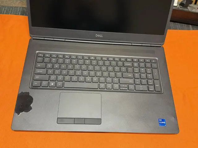 Alt view image 2 of 6 - DELL Precision 7760 Intel Quad Core i7 11850H 2.50Gz 32GB RAM 1TB NVMe 17.3 FHD NVIDIA RTX A3000 Video Card WIFI Webcam Bluetooth Backlit Keyboard HDMI Type C Windows 11 Pro, Grade B