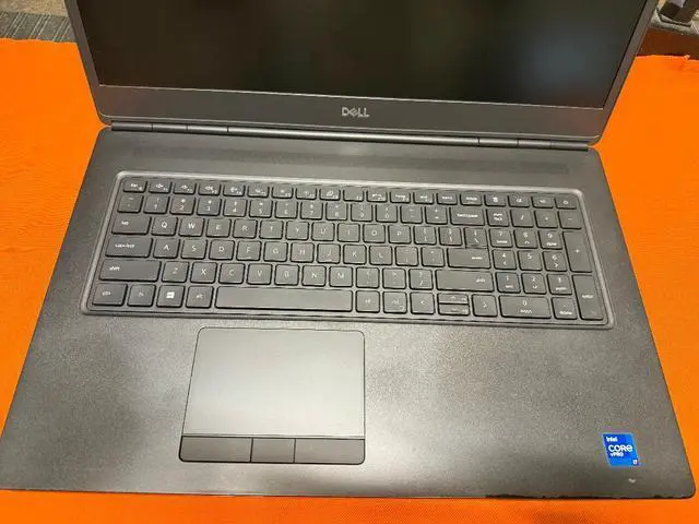 Alt view image 2 of 5 - DELL Precision 7760 Workstation laptop Intel Quad Core i7 11850H 2.50Gz 32GB RAM 1TB NVMe 17.3 FHD NVIDIA RTX A3000 Video Card WIFI Webcam Bluetooth Backlit Keyboard HDMI Type C Windows 11 Pro