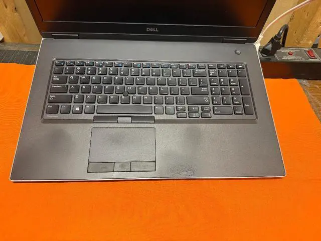 Alt view image 3 of 3 - Dell Precision 7740 Mobile Workstation Intel 9850H 2.60Gz 32GB RAM 2 X 512 NVMe WIFI Webcam Bluetooth Backlit Keyboard 17.3" FHD Nvidia Quadro RTX 3000 w/ 6GB GDDR6 Windows 11 Pro