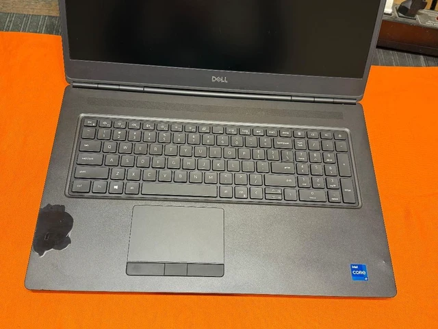 Alt view image 2 of 4 - DELL Precision 7760 Workstation laptop Intel Quad Core i7 11850H 2.50Gz 16GB RAM 512GB SSD 17.3 FHD NVIDIA RTX A3000 Video Card WIFI Webcam Bluetooth Backlit Keyboard HDMI Type C Windows 11 Pro
