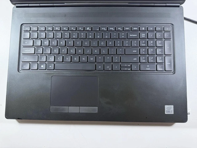 Alt view image 3 of 3 - DELL Precision 7750 Mobile Workstation Intel Core i7 10850H 2.70Gz 32GB RAM 1TB NVMe WIFI Webcam Bluetooth Backlit Keyboard 17.3" FHD NVidia Quadro RTX 4000 8GB GPU Smart Card Reader Windows 11 Pro
