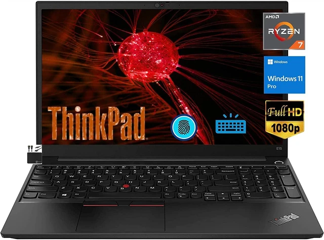 Main image of Lenovo ThinkPad E15 G3 Business Notebook AMD Ryzen 7 5700U 1.80Gz 16 GB RAM 512GB SSD 15.6" FHD WIFI Webcam Bluetooth AMD Radeon Graphics Win 11 - Black