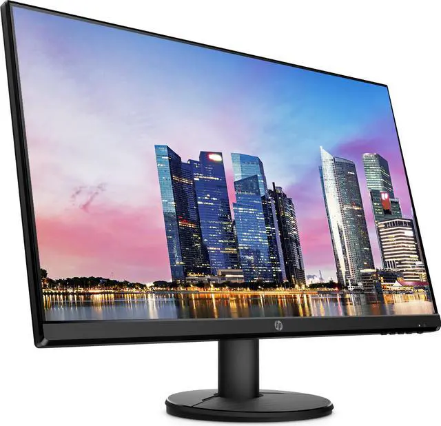 Alt view image 2 of 6 - HP V27i 27 Inch FHD IPS LED-Backlit LCD 2-Pack Monitor Bundle with HDMI, Blue Light Filter, Dual Monitor Stand, MK270 Wireless Keyboard and Mouse, Gel Pad