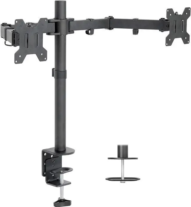 Alt view image 7 of 7 - HP Z27u G3 27 Inch IPS LED Backlit Monitor 2-Pack Display Bundle with QHD 2560 x 1440, Blue Light Filter, HDMI, DisplayPort, USB Type-C, Desk Mount Clamp Fully Adjustable Dual Monitor Stand