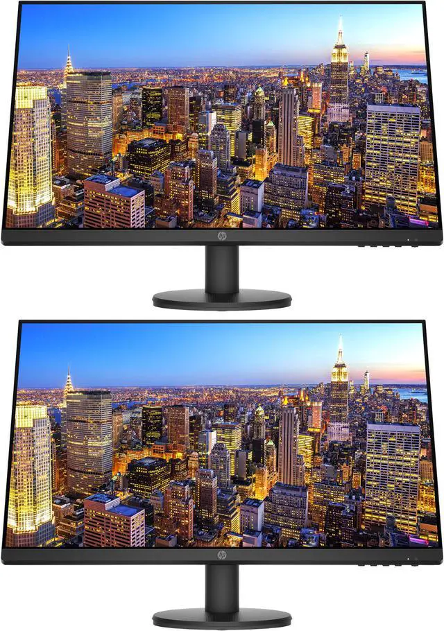 Main image of HP P27v G4 27 Inch IPS LED Backlit Monitor 2-Pack Bundle with FHD 1920 x 1080, Blue Light Filter, HDMI, VGA