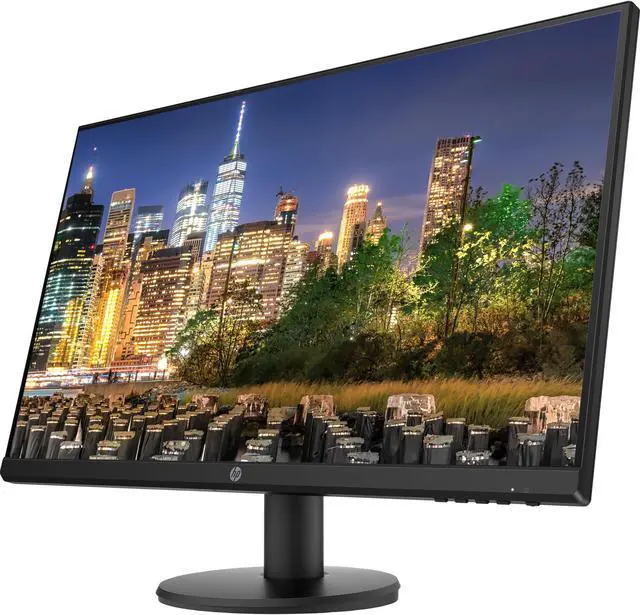 Alt view image 3 of 6 - HP P27v G4 27 Inch IPS LED Backlit Monitor 2-Pack Bundle with FHD 1920 x 1080, Blue Light Filter, HDMI, VGA, Fully Adjustable Desk Mount Monitor Stand