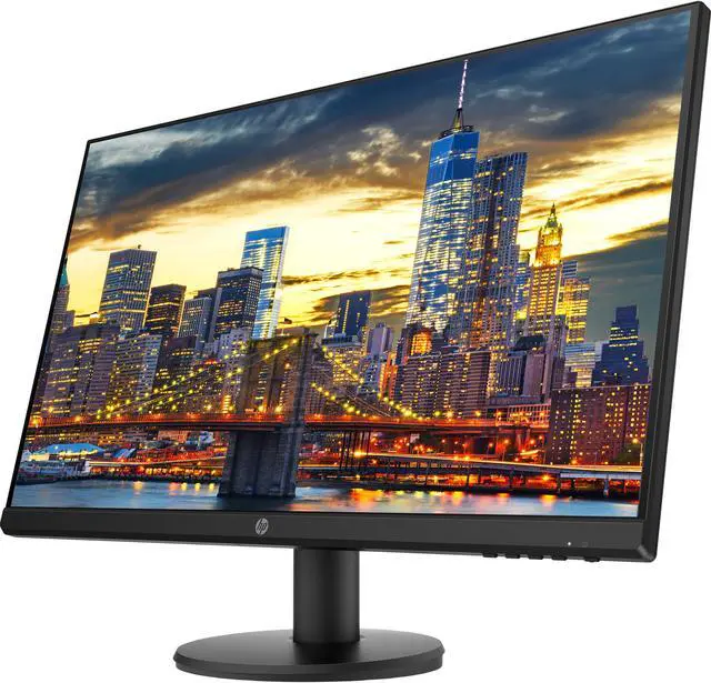 Alt view image 2 of 7 - HP P27v G4 27 Inch IPS FHD 1920x1080 Monitor 2 Pack Bundle with HDMI, Low Blue Light, 2 Bluetooth Speakers for Professional Sound, Built-in Mic and Remote Shutter