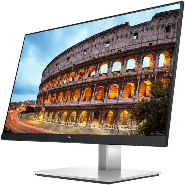 Alt view image 2 of 7 - HP EliteDisplay E24q G4 24 Inch QHD IPS LED-Backlit LCD Monitor Bundle with HDMI, Blue Light Filter, MK270 Wireless Keyboard and Mouse Combo, Gel Pads