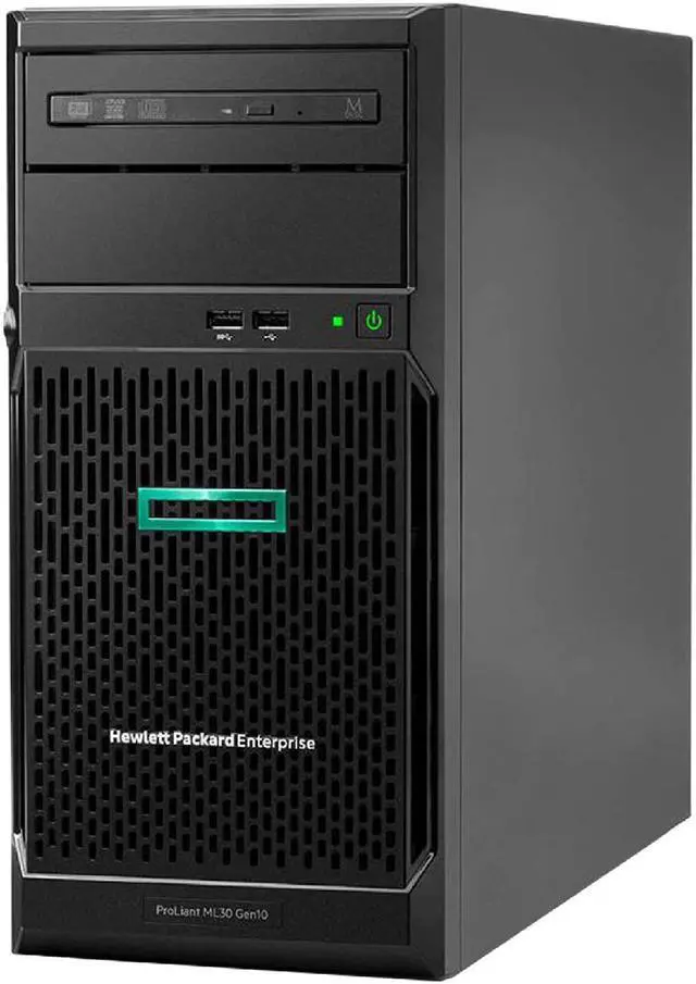 Alt view image 2 of 4 - HP ProLiant ML30 Gen10 Tower Server Bundle with Xeon E-2224, 128GB DDR4, 8TB SSD, RAID, Windows Server 2019