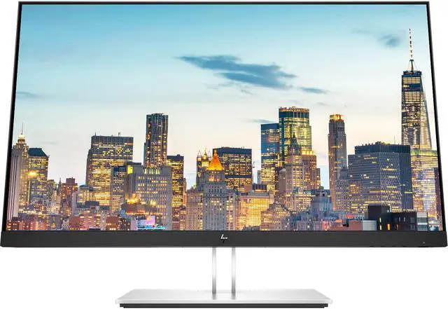 Alt view image 4 of 7 - HP EliteDisplay E27 G4 27 Inch IPS LED Backlit Monitor 2-Pack Bundle with FHD 1920 x 1080, Blue Light Filter, HDMI, VGA, DisplayPort, Fully Adjustable Desk Mount Monitor Stand