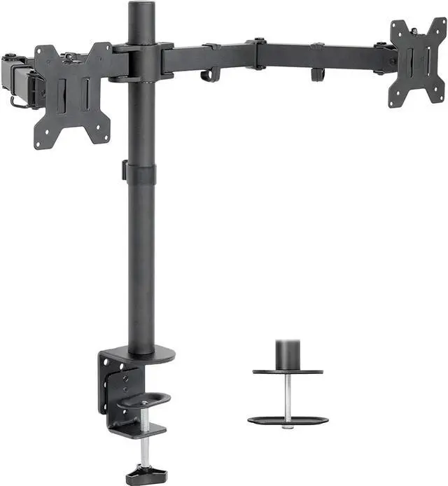 Alt view image 7 of 7 - HP EliteDisplay E27 G4 27 Inch IPS LED Backlit Monitor 2-Pack Bundle with FHD 1920 x 1080, Blue Light Filter, HDMI, VGA, DisplayPort, Fully Adjustable Desk Mount Monitor Stand