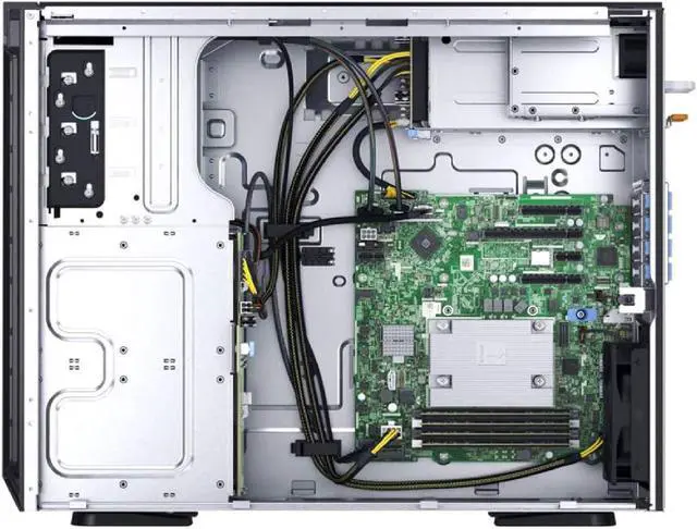 Alt view image 4 of 5 - Dell PowerEdge T340 Tower Server, Windows 2016 Standard, Intel Xeon E-2124 Quad-Core 3.3GHz 8MB, 64GB DDR4 , 16TB SATA 6Gb/s + 2TB SSD (18TB Total), H730 RAID 2GB Cache, Dual PSU