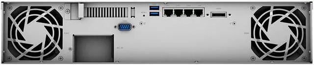 Alt view image 3 of 6 - Synology RackStation RS1221+ Rack Mount NAS Server Bundle with Rail Kit, Ryzen CPU, 16GB Memory, 8TB SSD Storage, Synology DSM Operating System, iSCSI Target Ready