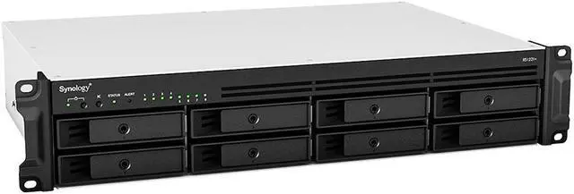 Alt view image 5 of 6 - Synology RackStation RS1221+ Rack Mount NAS Server Bundle with Rail Kit, Ryzen CPU, 16GB Memory, 8TB SSD Storage, Synology DSM Operating System, iSCSI Target Ready