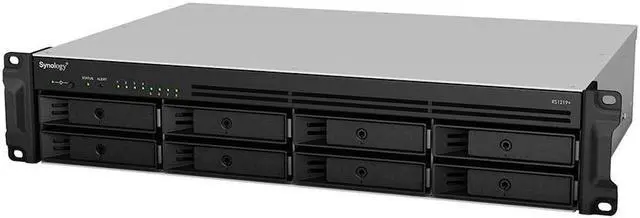 Alt view image 2 of 5 - Synology RackStation RS1219+ NAS Server Bundle with Rail Kit, Intel Atom C2538 Quad-Core, 16GB DDR3 Synology SDRAM, 2TB SSD, 48TB SATA HDD, Synology DSM Software