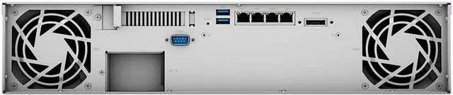 Alt view image 3 of 5 - Synology RackStation RS1219+ NAS Server Bundle with Rail Kit, Intel Atom C2538 Quad-Core, 16GB DDR3 Synology SDRAM, 2TB SSD, 48TB SATA HDD, Synology DSM Software