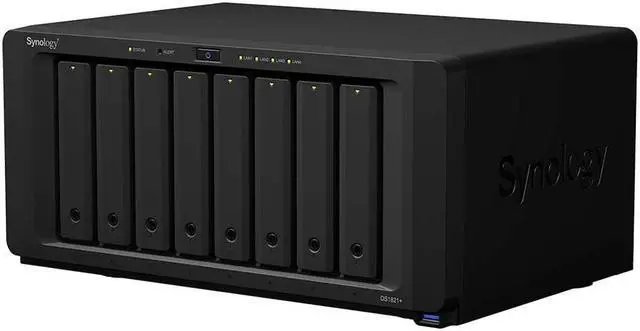 Alt view image 2 of 4 - Synology DiskStation DS1821+ NAS Server for Business with Ryzen CPU, 32GB Memory, 32TB HDD, Synology DSM Operating System, iSCSI Target Ready