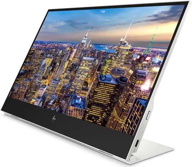 Alt view image 3 of 7 - HP EliteDisplay E14 G4 FHD (1920 x 1080) Portable Monitor Travel Variation with 2 USB Type-C, Keys to Go Keyboard, Pebble Bluetooth Mouse Compatible with iPhone, iPad, and MacBook