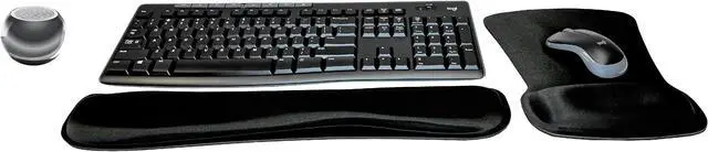 Main image of Logitech MK270 Wireless Keyboard & Mouse Combo Active Lifestyle Travel Home Office Must-Have Modern Bundle with Mini Mirror Portable Wireless Bluetooth Speaker, Gel Wrist Pad & Gel Mouse Pad