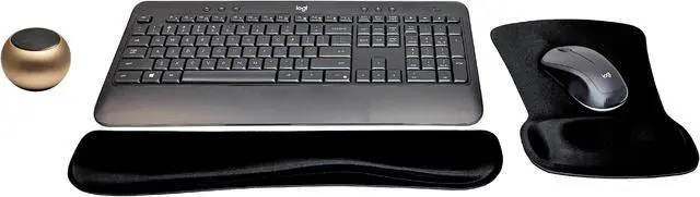 Main image of Logitech MK540 Advanced Wireless Keyboard & Mouse Combo Travel Home Office Active Lifestyle Must-Have Modern Bundle with Mini Portable Wireless Bluetooth Speaker, Gel Wrist Pad & Gel Mouse Pad