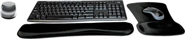 Main image of Logitech MK270 Wireless Keyboard & Mouse Combo Active Lifestyle Travel Home Office Must-Have Modern Bundle with Micro Mirror Portable Wireless Bluetooth Speaker, Gel Wrist Pad & Gel Mouse Pad