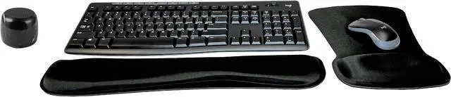Main image of Logitech MK270 Wireless Keyboard & Mouse Combo Active Lifestyle Travel Home Office Modern Bundle with Special Edition Micro Portable Wireless Bluetooth Speaker, Gel Wrist Pad & Gel Mouse Pad