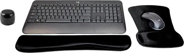 Main image of Logitech MK540 Advanced Wireless Keyboard & Mouse Combo Active Lifestyle Travel Home Office Modern Bundle with Special Edition Micro Portable Wireless Bluetooth Speaker, Gel Wrist Pad & Gel Mouse Pad
