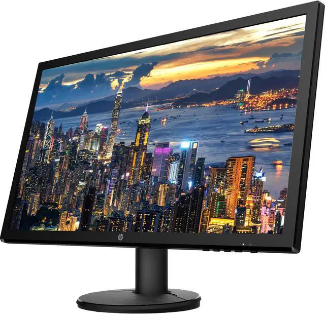 Alt view image 3 of 7 - HP V24 FHD 1920x1080 Monitor Bundle with HDMI, FreeSync, Low Blue Light, and Mini Bluetooth Speaker for Professional Sound, Built-in Microphone and Remote Shutter for Photos