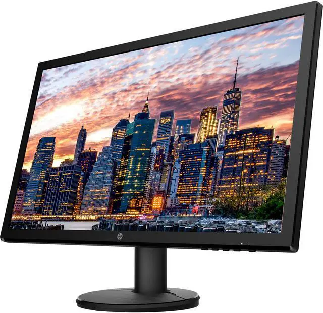 Alt view image 3 of 7 - HP V24 FHD 1920x1080 Monitor Bundle with HDMI, FreeSync, Low Blue Light, and Mini Bluetooth Speaker for Professional Sound, Built-in Microphone and Remote Shutter for Photos