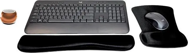Main image of Logitech MK540 Advanced Wireless Keyboard & Mouse Combo Travel Home Office Active Lifestyle Must-Have Modern Bundle with Mini Mirror Portable Wireless Bluetooth Speaker, Gel Wrist Pad & Gel Mouse Pad