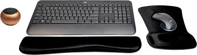 Main image of Logitech MK540 Advanced Wireless Keyboard & Mouse Combo Travel Home Office Active Lifestyle Must-Have Modern Bundle with Mini Portable Wireless Bluetooth Speaker, Gel Wrist Pad & Gel Mouse Pad