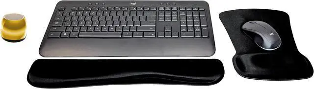 Main image of Logitech MK540 Advanced Wireless Keyboard & Mouse Combo Active Lifestyle Travel Home Office Modern Bundle with Micro Mirror Portable Wireless Bluetooth Speaker, Gel Wrist Pad & Gel Mouse Pad