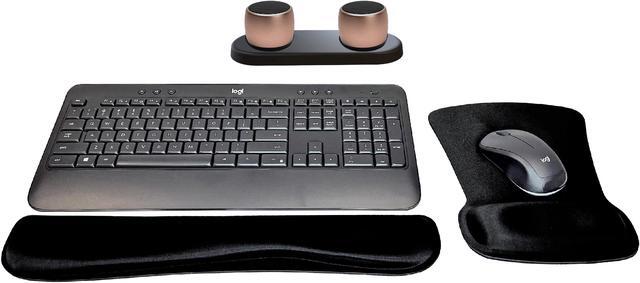 Main image of Logitech MK540 Advanced Wireless Keyboard & Mouse Combo Travel Home Office Modern Bundle with Set of 2 Pro Portable Wireless Bluetooth Speakers, Charging Tray, Gel Wrist Pad & Gel Mouse Pad