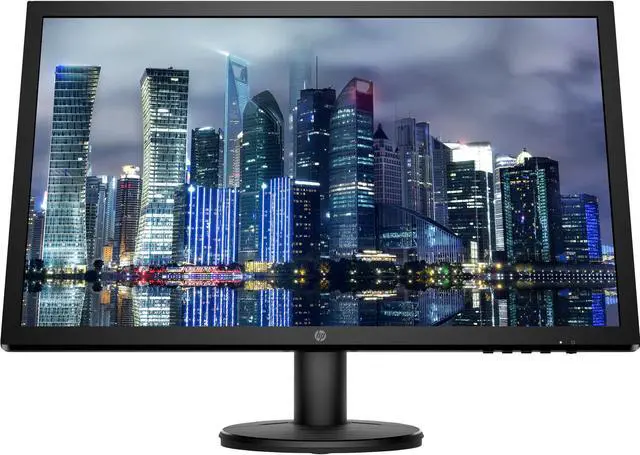 Alt view image 4 of 7 - HP V24 FHD 1920x1080 Monitor 2 Pack Bundle with HDMI, FreeSync, Low Blue Light, and 2 Bluetooth Speakers for Professional Sound, Built-in Microphone and Remote Shutter for Photos