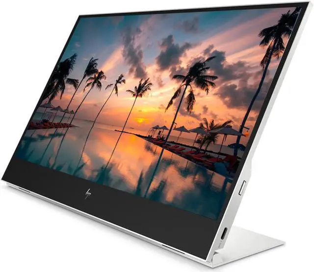 Alt view image 3 of 7 - HP EliteDisplay E14 G4 FHD (1920 x 1080) Portable Monitor Travel Variation with 2 USB Type-C, Keys to Go Keyboard, Pebble Bluetooth Mouse Compatible with iPhone, iPad, and MacBook