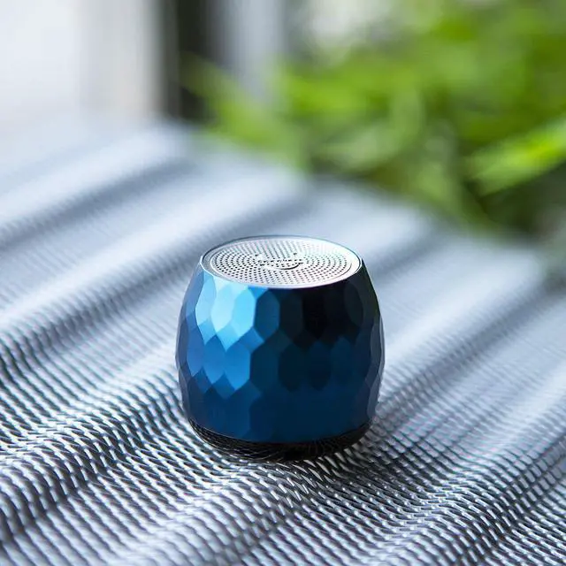 Alt view image 4 of 6 - Fashionit U Speakers Micro Bluetooth Computer Speaker 2-Pack Bundle with Matching Speaker, Built-In Mic & Selfie Remote Control, for Workspace, Desktop, Laptop, Mobile, Tablet, PC - Glam Midnight Blue