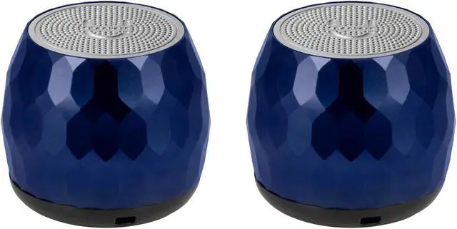 Main image of Fashionit U Speakers Micro Bluetooth Computer Speaker 2-Pack Bundle with Matching Speaker, Built-In Mic & Selfie Remote Control, for Workspace, Desktop, Laptop, Mobile, Tablet, PC - Glam Midnight Blue