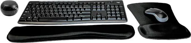 Main image of Logitech MK270 Wireless Keyboard & Mouse Combo Active Lifestyle Travel Home Office Must-Have Modern Bundle with Special Edition Mini Marble Portable Wireless Bluetooth Speaker, Gel Wrist & Mouse Pad